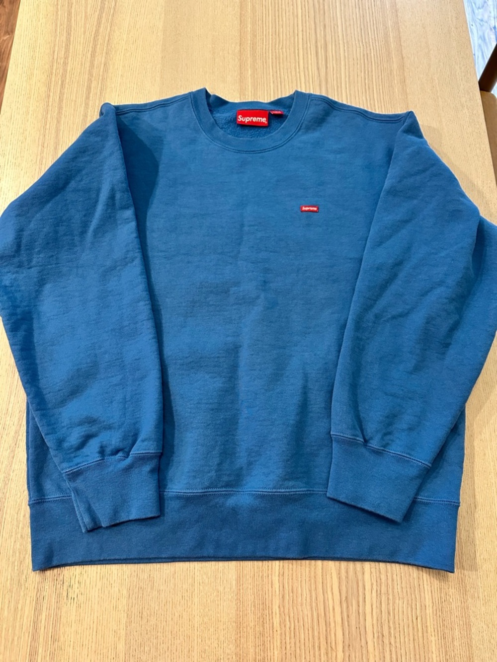 Supreme Small Box Pale Royal Blue Crew Sweatshirt